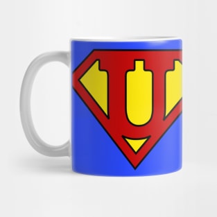 Superhero Symbol Letter U Mug